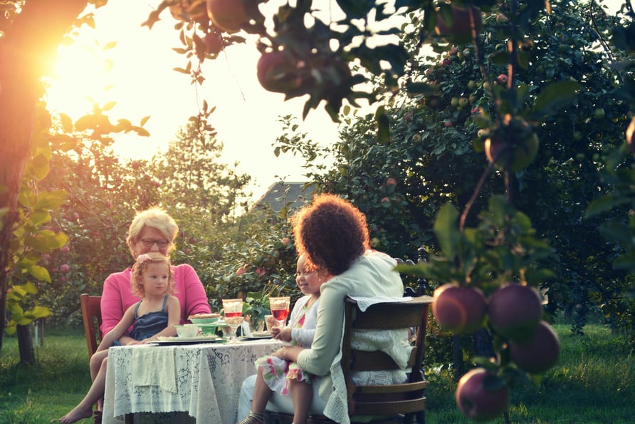 famille jardin